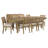 Cirilla 9-piece Extension Leaf Dining Table Set Sand Wash-112912524-112912523