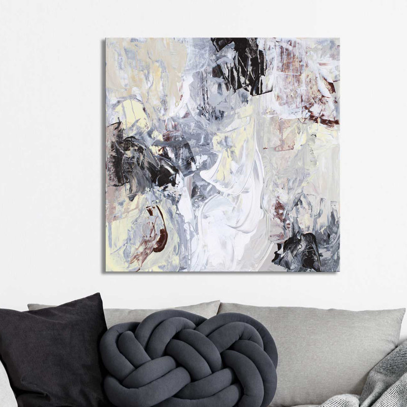 « past, present, future », reproduction de peinture à l’acrylique sur toile, H 18" x l 18" x P 1"