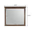 Commode miroir en chêne bruni