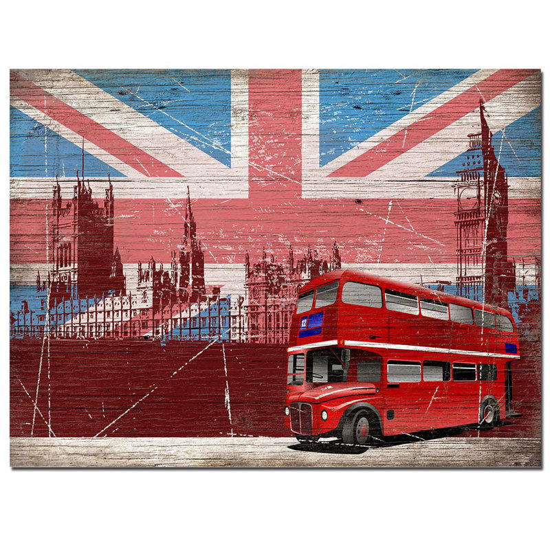 Décoration murale en bois London City