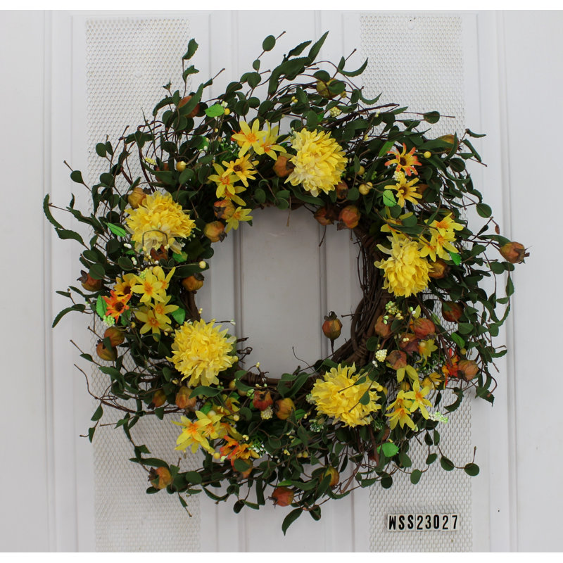 Handcrafted Faux Mixed Assortment Foam 20'' Wreath