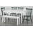 Aulii 6 - Piece Rectangle Table, Bench, Windsor Chairs Dining Set-1201672584