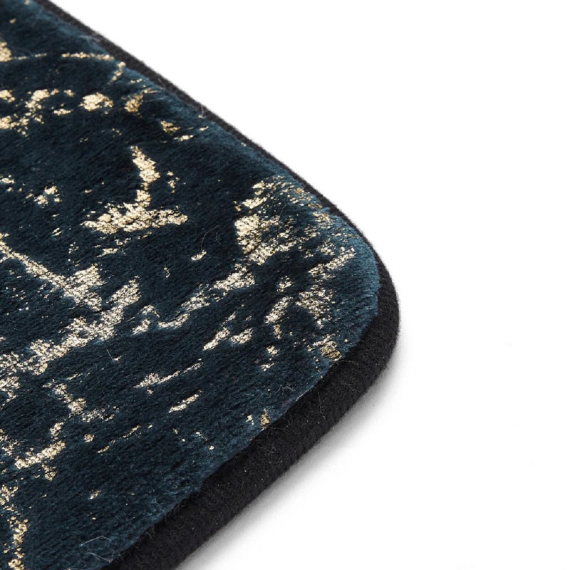 Velvet Non-Slip Contour Mat, Black