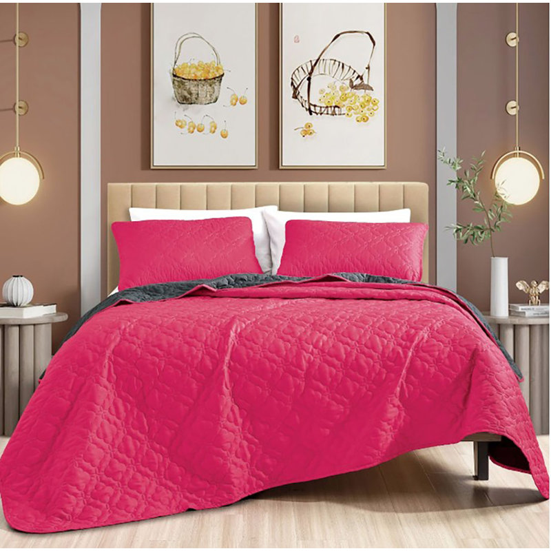 Ensemble de literie et couvre-lit 3 pièces, Ensemble de courtepointe très grand