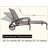 Cast Aluminum Outdoor Chaise Lounge Chair, Reclining Patio Lounge Chair with Wheels & Adjustable Foot Pads for Poolside Patio