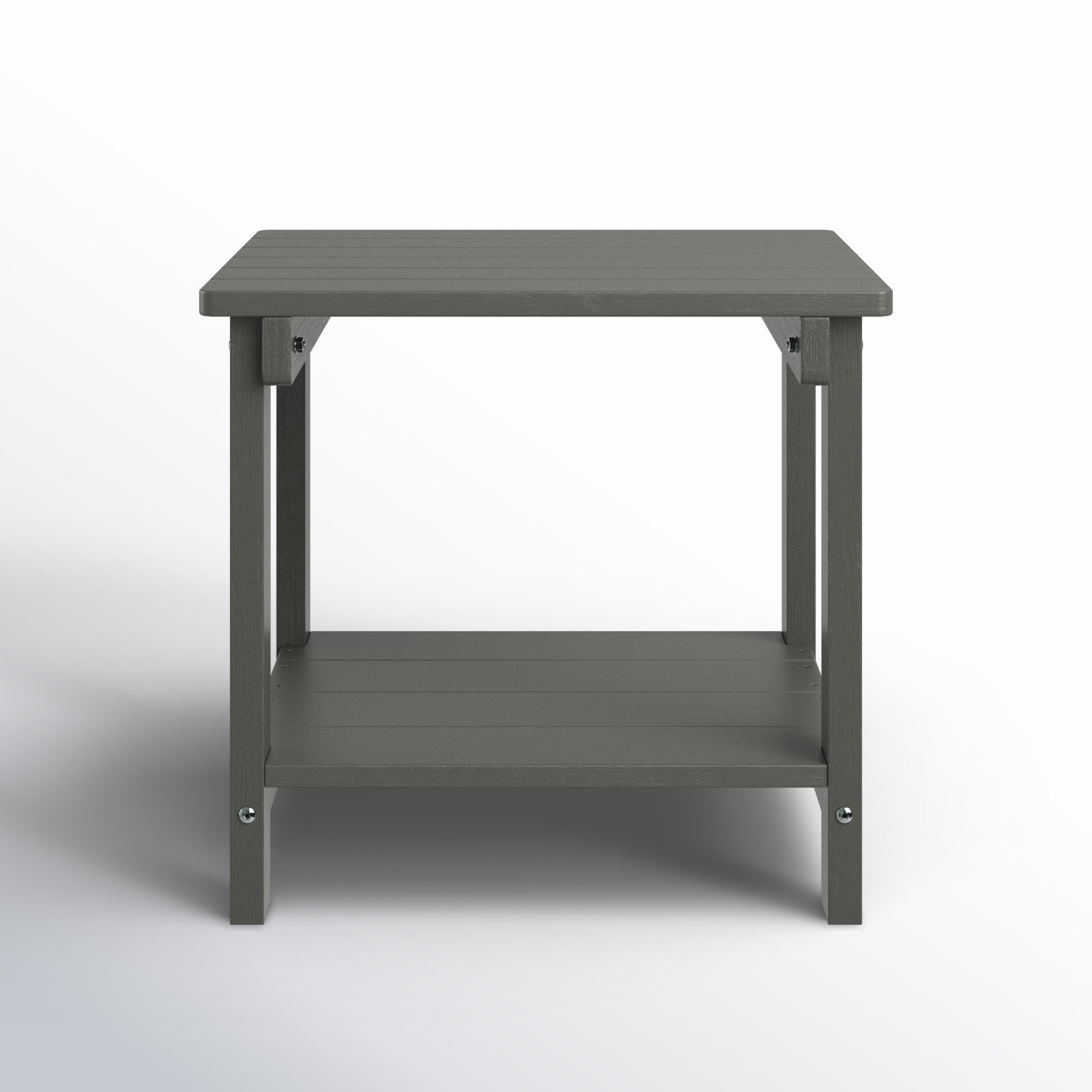 Clarence 19.68'' Outdoor Side Table, Gray