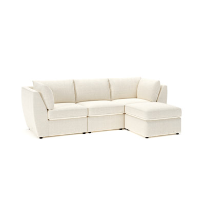 Halson 4-PC Modular Upholstered Sofa With Ottoman