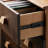 Modern Cherry Solid Wood Grain Accent Chest.