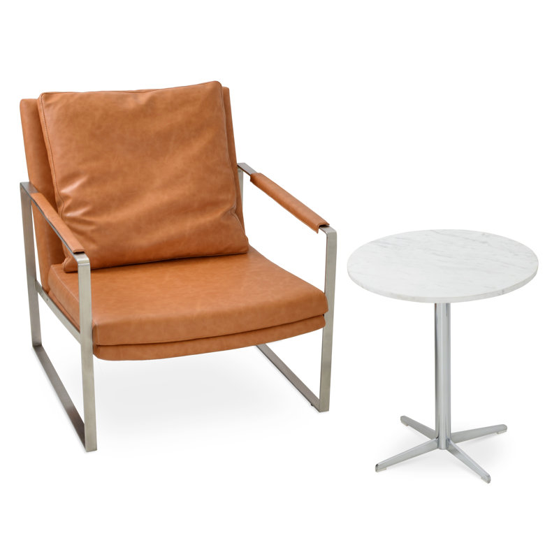 Fauteuil Zara en caramel