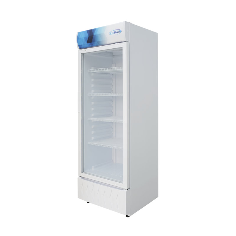 24 in. One-Door Commercial Merchandiser Refrigerator in White, 12 Cu. Ft. (KM-MDR-1GD-12CWH)