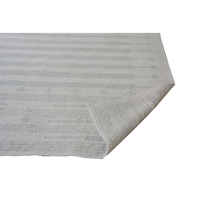 Wool Area Rug in Gray, Rectangle 10' x 14'
