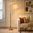 64" Modern Solid Wood Floor Lamp with Adjustable Arm-480822060