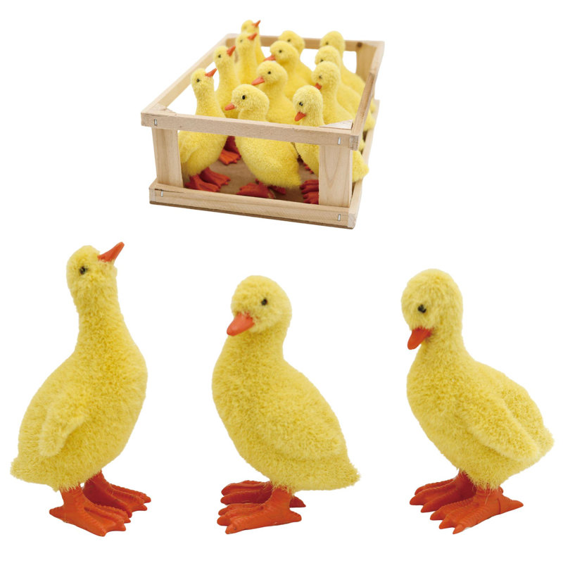  Mini flocons de canard en résine dans une caisse S / 12 Home Decorations