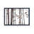 Multi Colored Metal Bird Cutout Home Wall Decor with Tree Branch Accents and Black Metal Frame