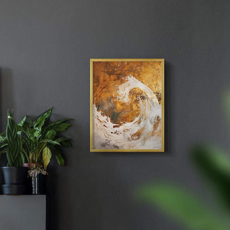 Série ABSTRACT CDxxvi - reproduction encadrée de qualité supérieure - prête à être accrochée - aucun clou requis AAI401184