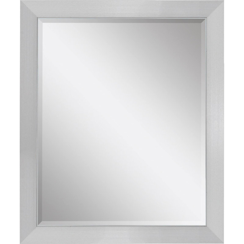 34" Silver Framed Accent Mirror