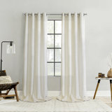 Pacific Light Filtering Grommet Curtain Panel in Linen