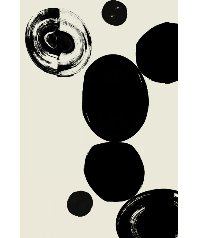 Abstract Black Forms by Cartissi — Abstract Wall Art, 12 × 18, Wrapped Canvas, Does Not Apply