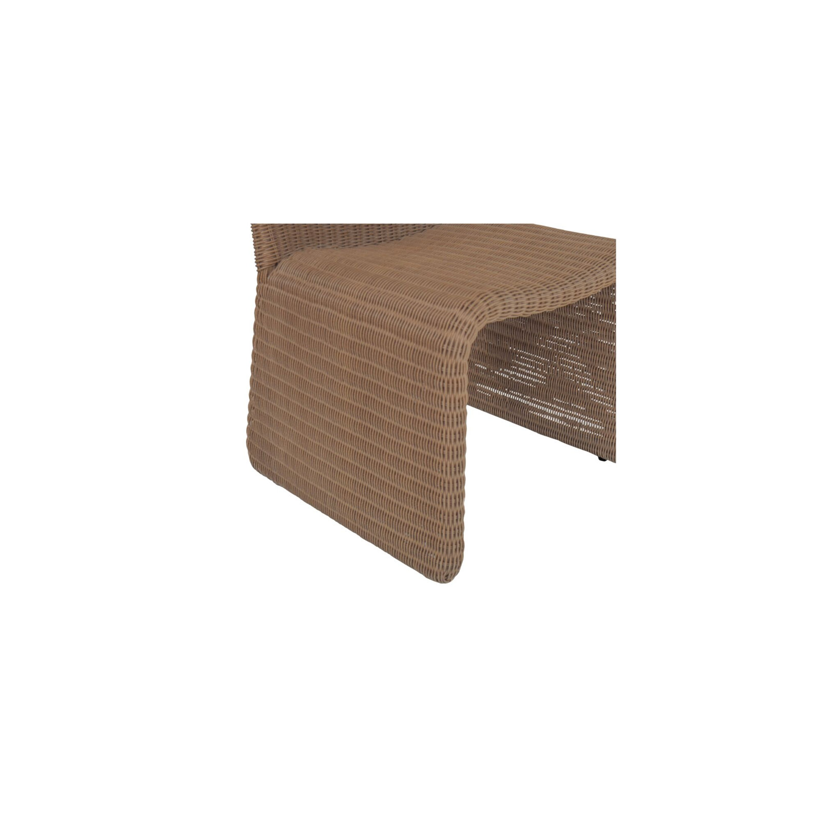 Attie Patio Side Chair, Brown