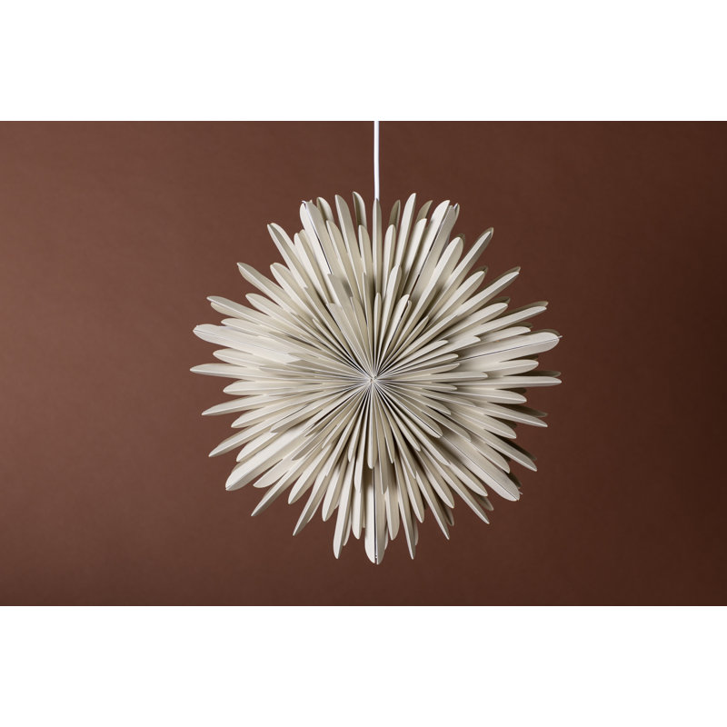 Brooklana 1 - Light Geometric Pendant, 46cm H x 46cm W x 46cm D, Beige