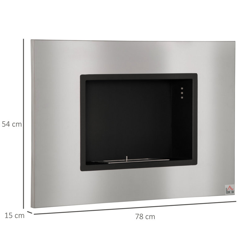 Cardenas Belfry Heating 78cm W Silver Fireplace Insert