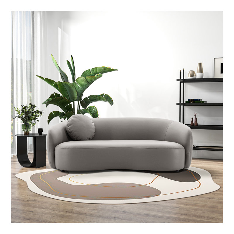 Canapé en cuir PU Porter, Gris