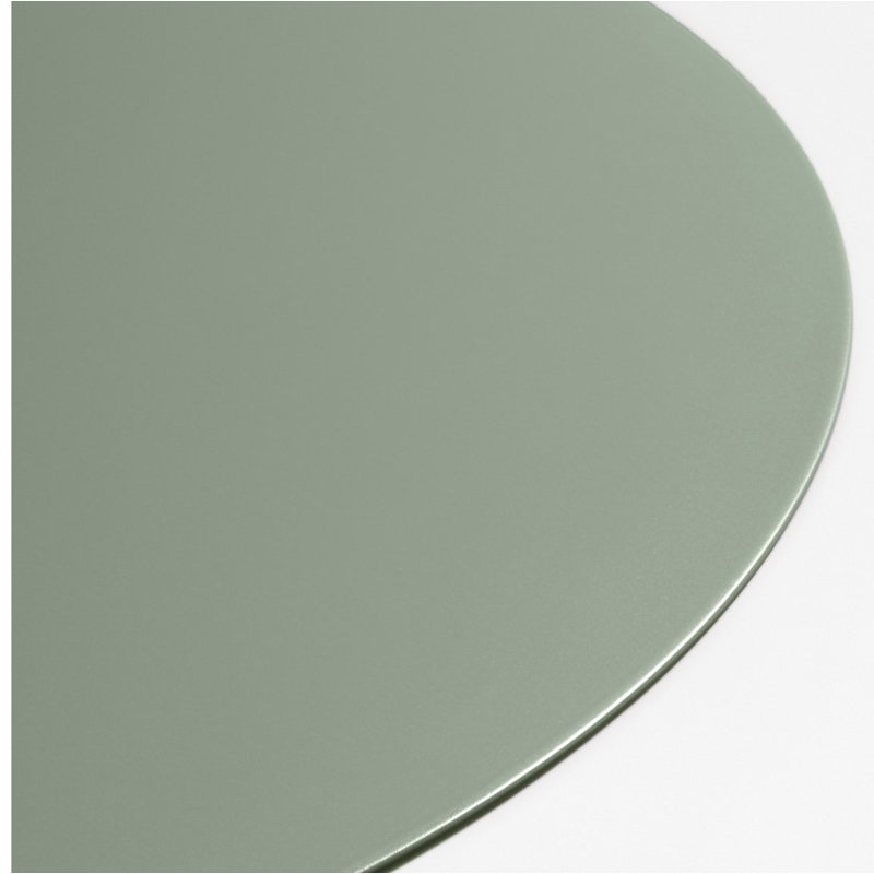 Circula End Table, Gray Green, 12" H x 15" W x 15" D