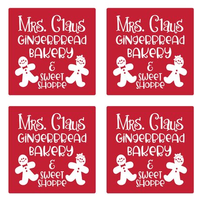 4"" Absorbent Stone Mrs. Claus Gingerbread Bakery and Sweet Shoppe Absorbent -  The Holiday Aisle®, 2B751AC53C864AB882D1E2B5E65B61B1