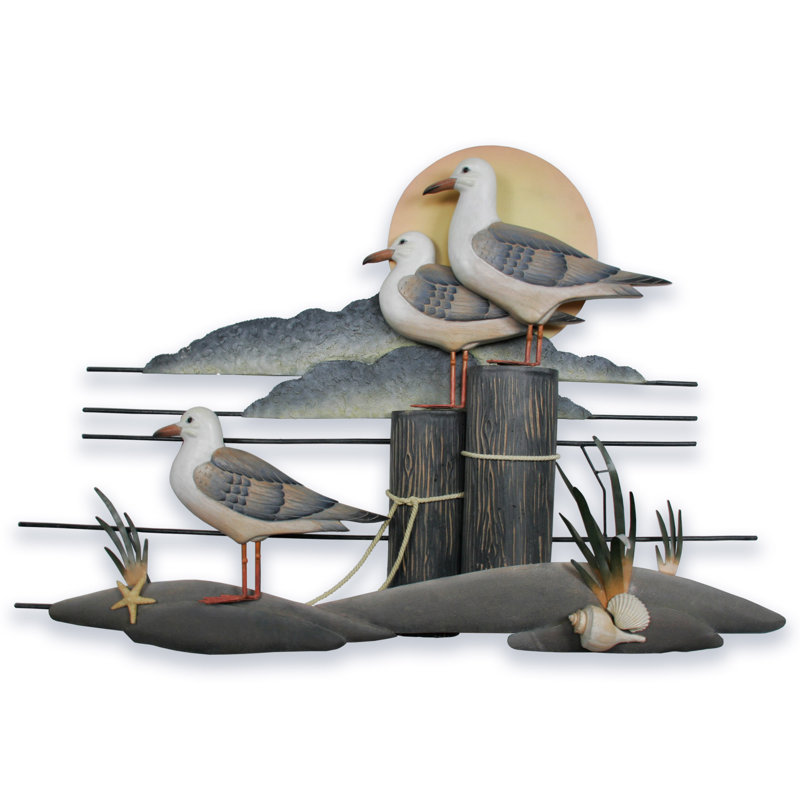 Handmade Coastal Landscape & Nature Wall Decor on Solid Wood