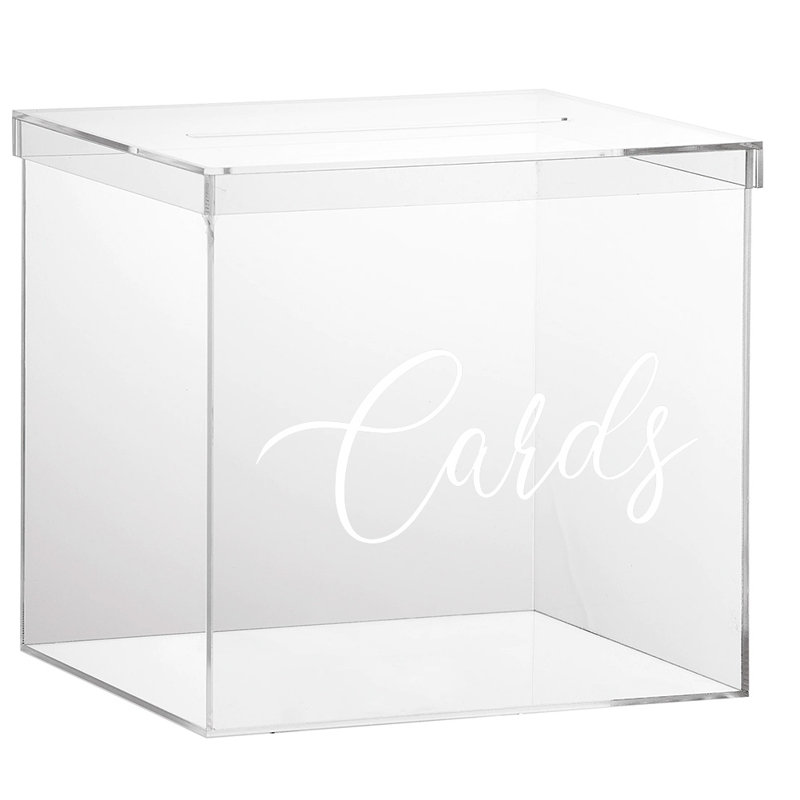 Boîte de mariage en acrylique Luxe