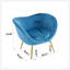Chaise d'appoint rembourrée Manthey-106438024