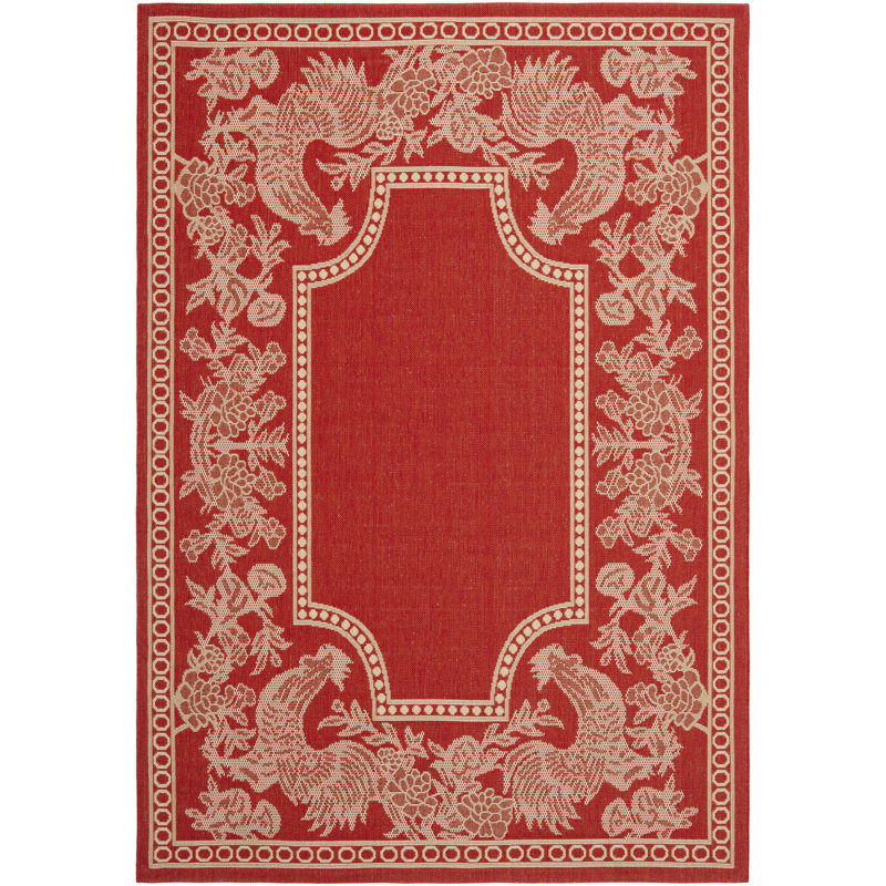 Havza Performance Floral Indoor/Outdoor Area Rug, Rectangle 2'7" x 5'