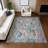 Machine Washable Indoor/Outdoor Houtz ACN2269 Abstract Rug-1617862471