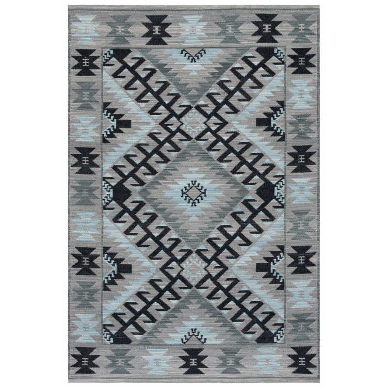Arbenor Hand Woven Performance Southwestern Rug, Rectangle 5' x 8'