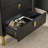 3-Drawer Modern Nightstand With Metal Legs-2079263307