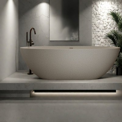 Modern Tubs And Whirlpools Bathtub Bathroom 55 In Solid Surface Soaking Tub