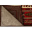 Tapis zone en laine ivoire/rouge 3 pi 4 po x 5 pi 8 po one-of-kind-noué la à la main new age balouch Marlen