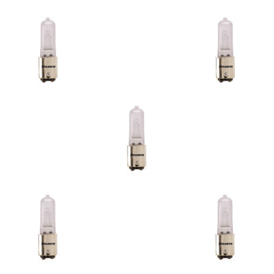Ampoule halogène T4 à intensité variable, culot à baïonnette BA15d (2900K) / petite