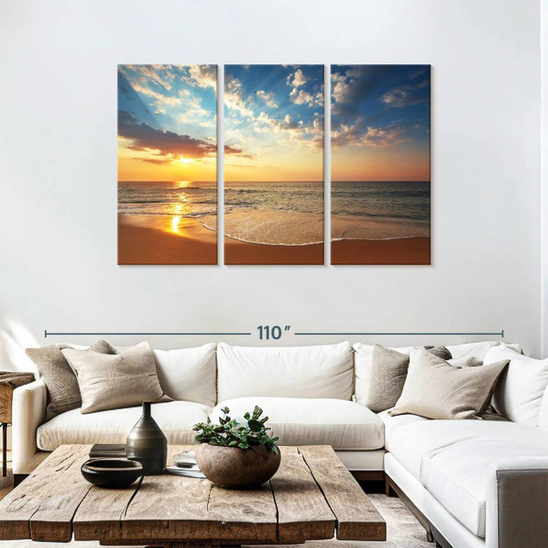 Gillard Seashore Sunrise, H 48 po x l 74 po