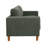 Corduroy Upholstered Square Arm Sofa With Wooden Legs-174788241