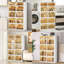 Armoire de rangement à 5 niveaux 10Grids garde-manger pliable en plastique pliable avec portes