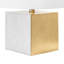 Lampe de table 19,5 "blanche et laiton