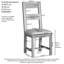 Dover 50cm H Upholstered Ladder Back Side Chair in Brown-2101009106