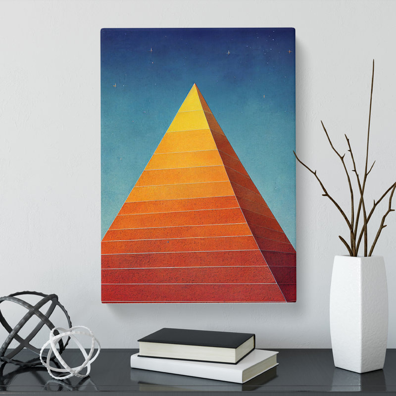 Modern Pyramid - Wrapped Canvas, 76cm H x 50cm W x 3cm D