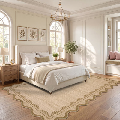Tapis lavable Modern Border pour salon, chambre à coucher, couloir