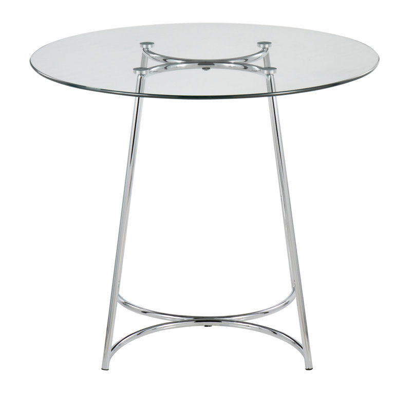 Table de salle à manger contemporaine, Argent