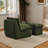 Modern Sofa Chair,Upholstered Accent Chair With Ottoman-684452573
