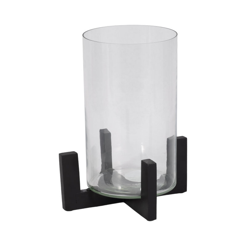 Hurricane On Stand, Black, 12" H x 9" W x 9" D