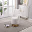 Fauteuil demi-tonneau pivotant Teddy, fauteuil d'appoint pivotant