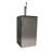 EdgeStar 3.2 Cubic Feet Silver Single Tap 5 Gal Keg Freestanding Kegerator with Door Lock and Adjustable Temperature